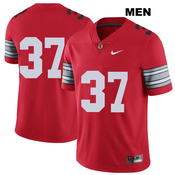 Ohio State Buckeyes Men's Derrick Malone #37 Red Authentic Nike 2018 Spring Game No Name College NCAA Stitched Football Jersey ZO19W41NF